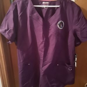 "Scrubstar" Purple Scrub Top